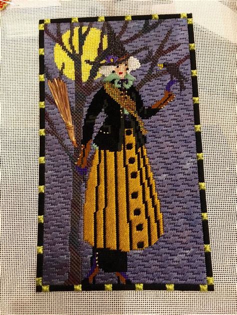Embellishing Your Home with Mama Witch Needlepoint Art